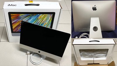 Apple iMac 21.5吋 A1418 (2015Late)桌上型電腦，使用正常，主要瑕疵在面板玻璃破損需更換維修，附原廠外盒包裝完整。
