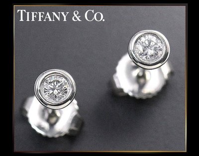 (已割愛)Tiffany PT950 BY THE YARD 12分 白金鑽石耳環