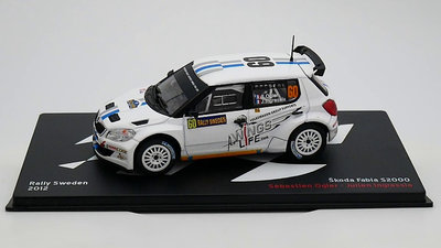 ixo 1:43 斯柯達拉力賽車合金汽車模型Skoda Fabia S2000 WRC2012