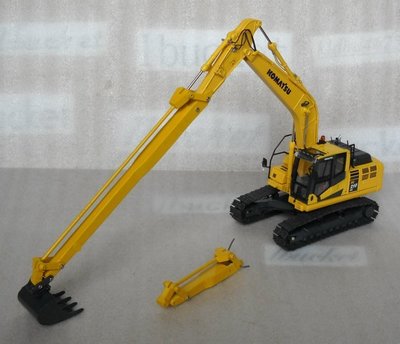 [MARUYAMA丸山建機模型]---KOMATSU PC-210-10 1/50 怪手挖土機模型+手工製加長手臂模型