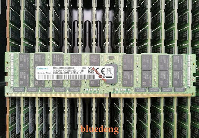 三星原廠64G 4DRX4 PC4-2666V DDR4 REG ECC LRDIMM 伺服器記憶體