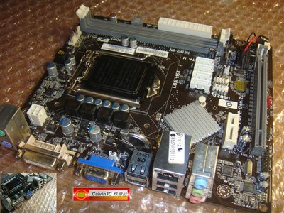 精英 ECS H61H2-MV 1155腳位 內建顯示 Intel H61晶片 2組DDR3 4組SATA mATX