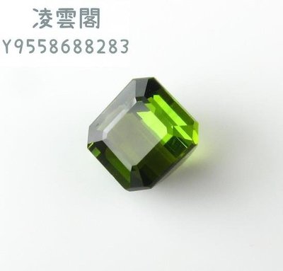 天然1.91克拉綠碧璽晶體全凈凌雲閣珠寶