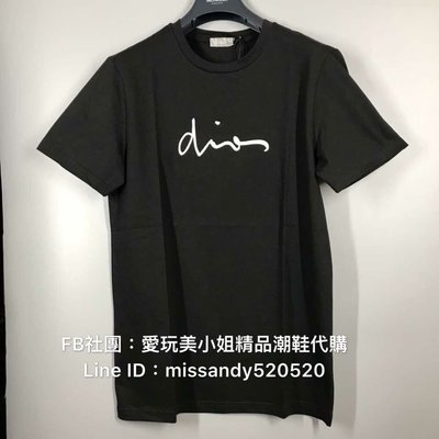 Dior 男款 （男女同款）刺繡 草字 T-shirt ❤️