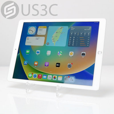 【US3C-桃園春日店】【一元起標】Apple iPad Pro 12.9 1 128G WiFi 銀 TouchID 800萬像素 二手平板