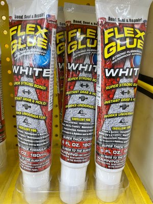 5/26前 美國FLEX GLUE大力固化膠 白色180ml(6oz)(手擠式/美國製)