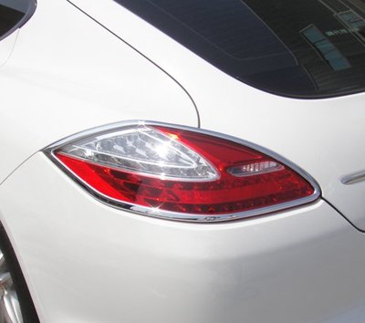 圓夢工廠 Porsche Panamera 2010~2013 970 改裝 鍍鉻銀 車燈框飾貼 後燈框 尾燈框