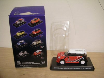 全新限量限定 7-11 MINI COOPER JCW WRC Pre March 2012 組裝模型玩具車迴力車功能