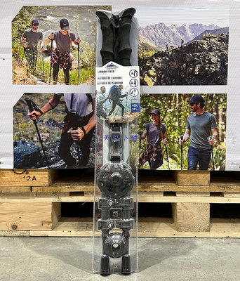 美兒小舖COSTCO好市多代購～Cascade Mountain Tech 碳纖維3段式登山杖(2入組)