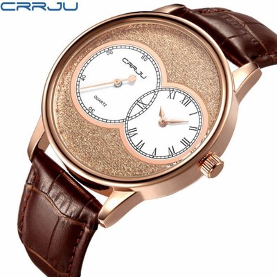 【潮裡潮氣】CRRJU /卡俊2133新款男士時尚手錶個性男士石英手錶時裝腕錶