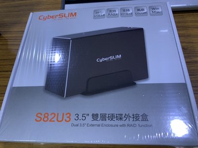 點子電腦-北投◎全新 CyberSLIM S82U3 雙層磁碟陣列硬碟盒 3.5吋 SATA USB3.0 1300元