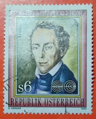 奧地利郵票舊票套票 1992 Christian Doppler Physicist & Mathematician