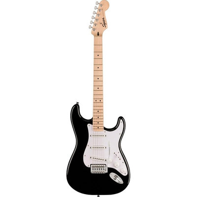 《民風樂府》Fender Squier Sonic Stratocaster 黑色 電吉他 附贈配件 可特價加購音箱