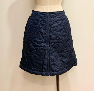 優衣庫 Uniqlo  深藍色裡面磨毛保暖裙子短裙 短褲 洋裝 S號  全新
