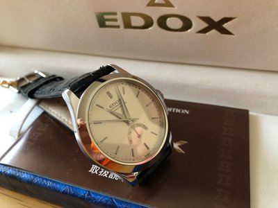 【鐘錶高爾夫】EDOX能量顯示儲存自動上鍊錶_90年代未使用稀有品~含運