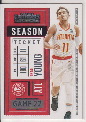 2020-21 Panini Contenders 球員卡 #5 Trae Young
