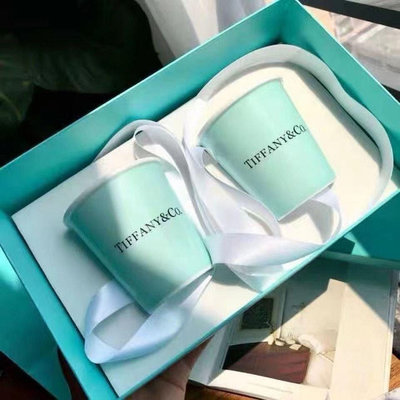 【精選好物】Tiffany蒂芙尼藍對杯 馬克杯 骨瓷陶瓷杯馬克杯咖啡杯情侶杯子一對情侶
