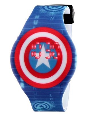 預購 美國帶回 復仇者聯盟 美國隊長 蜘蛛人 鋼鐵人 英雄 兒童手錶 生日禮