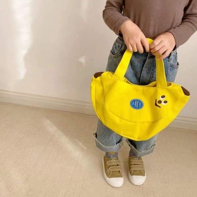 (台灣現貨)G1749香蕉造型手提袋 便當袋 幼稚園便當袋 兒童手提袋