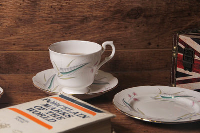 【旭鑫骨瓷】Paragon 1960時期 茶杯組 復古流行 瓷器下午茶杯 E.20