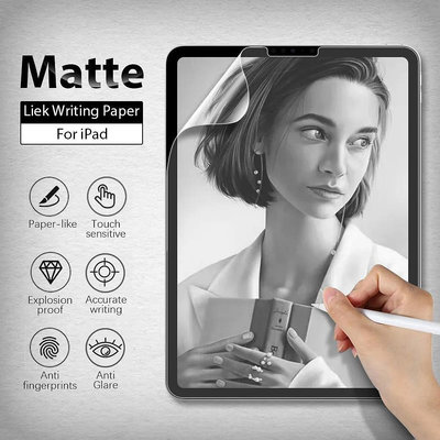 類紙膜螢幕保護膜適用於適用於 iPad Pro11 Air 4 5 3 Mini 6 7代 8代 9代 10代