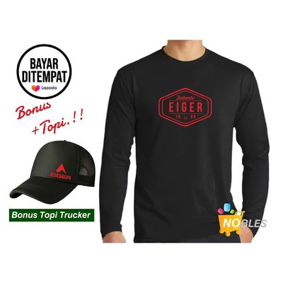 Bonus 帽子 T 恤男士 Distro 長袖 3IGER AUTHENTIC Cool 最新紅色高級標誌－慧友芊家居