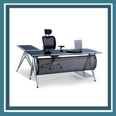 辦公家具 CP-926 12mm 雙色強化玻璃 主管桌 辦公桌 書桌 桌子
