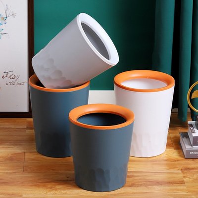 置物架 大號加厚垃圾桶創意廚房客廳無蓋家用臥室壓圈垃圾簍衛生間垃圾桶