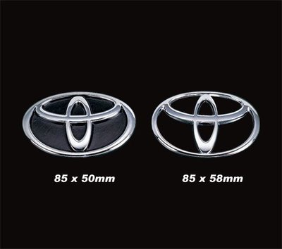圓夢工廠 Toyota 超質感 EXSIOR 金屬 鍍鉻 車標 標誌 同原廠款式 80*50 / 85* 58 mm
