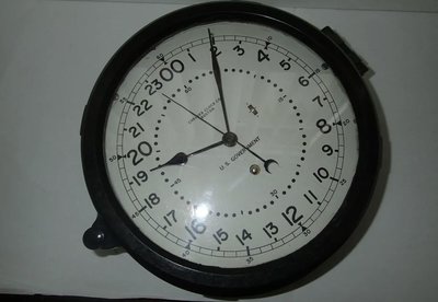 美國空軍 1970s Chelsea 10英吋 船鐘 稀有發條機械船鐘