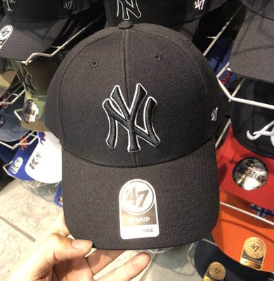 MLB 棒球帽 紐約洋基隊  47 Brand 黑色 現貨!!