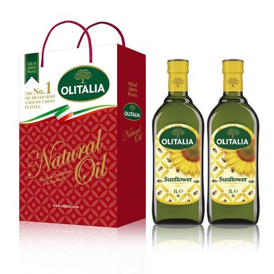 Olitalia 奧利塔頂級葵花油禮盒(1000mlx2瓶)