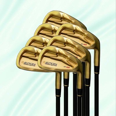 高爾夫球桿 高爾夫球桿epon af-503金色限量版男士鐵桿組KBS/鋼桿身軟鐵鍛造
