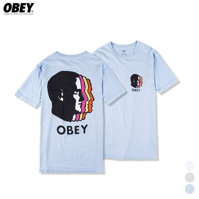 【Brand T】OBEY Parallels Tee 平行線 人頭 重疊 殘影 短袖 短T T恤 3色