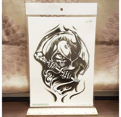 【萌古屋】Z系列死神手臂大圖 - 男女防水紋身貼紙刺青貼紙K03