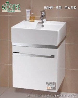 《振勝網》Corins 柯林斯 百憂解 100%全防水，方型陶瓷抗污面盆結晶鋼烤浴櫃組 47cm  AG-03B-46F