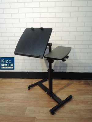 KIPO-熱銷筆記型電腦支架 懶人電腦桌床上 鋁合金折疊電腦桌(附超大USB散熱風扇+滑鼠台)-NSA001184A