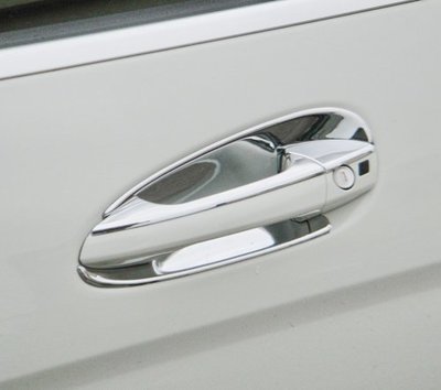 ~圓夢工廠~Benz 賓士 W204 coupe 兩門 2011~14 C180 C250 C63 鍍鉻把手防刮內襯飾貼