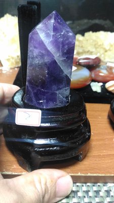 夢幻紫水晶柱~附底座~編號2