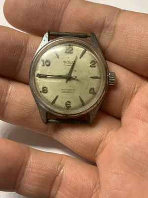 y瑞士solo古董上勁男錶出售，一線百姓手里收來的，包老保無拆