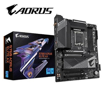 技嘉 B760 AORUS ELITE AX DDR5 主機板 全新未拆📌附購買證明📌自取價5950