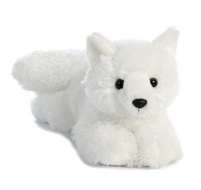 7271c 歐洲進口 限量品 可愛優雅北極狐狸白色狐狸動物擺件裝飾品絨毛娃娃玩偶玩具送禮禮物