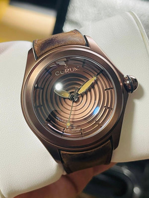 CORUM 崑崙 巧克力面 泡泡錶  螺旋紋面 全球限量350支 自動上鍊 47mm