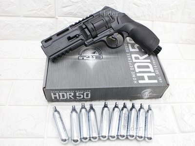 [01] UMAREX T4E HDR 50 防身 鎮暴槍 左輪 手槍 CO2槍 + 12g CO2小鋼瓶 ( 辣椒彈