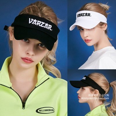 品帽非凡~韓國代購 VARZAR 20款男女同款遮陽帽刺繡文字設計SUN VISOR帽子