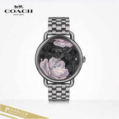雅格時尚精品代購COACH 寇馳 蒂蘭希 (3) 絕美刺繡印花錶盤手錶 女生腕錶 美國代購