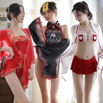 【情趣樂園】情趣殭屍服 性感睡衣 女迷人情趣內衣 日本和服女床上情趣內衣
