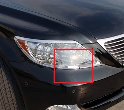 ~圓夢工廠~ Lexus LS600h LS600hl 2006~2009 鍍鉻銀 改裝 前燈噴水器蓋飾貼 洗燈蓋飾貼