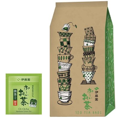 《FOS》日本製 伊藤園 綠茶 茶包 1.8g ×120包 京都 抹茶 高級 下午茶 美味 送禮 伴手禮 熱銷 新款