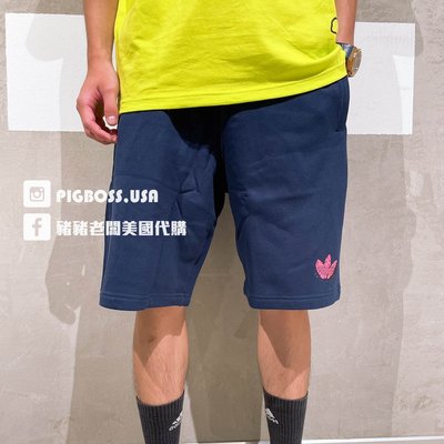 【豬豬老闆】ADIDAS ORIGINALS PRIDE 深藍 短褲 三葉草 休閒 運動 滑板 男款 H13439